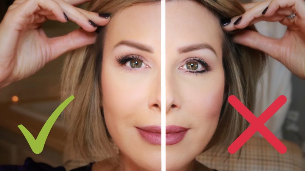 half face makeup look